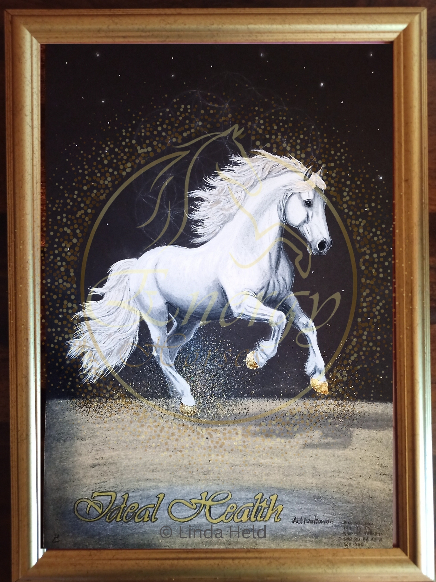 Ideal Health Energy Horse- Original in DIN A3 mit Rahmen. Preis 888€, nur nach Absprache (info@lindaheld.com)