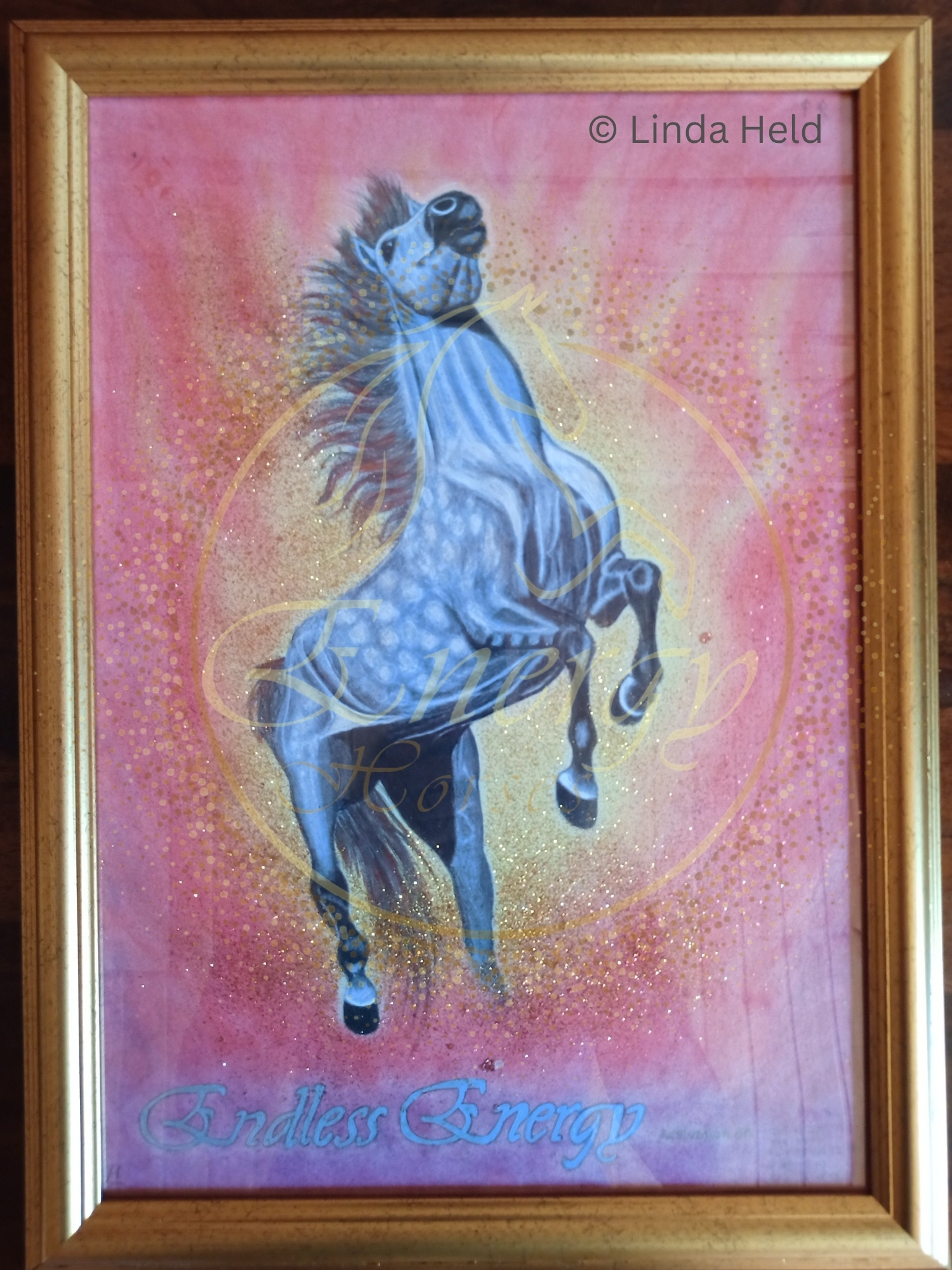 Endless Energy Energy Horse - Original in DIN A3 mit Rahmen. Preis 888€, nur nach Absprache (info@lindaheld.com)