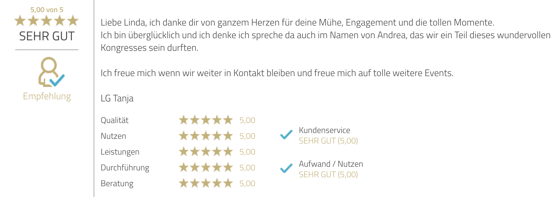Feedback Liebe der Pferde
