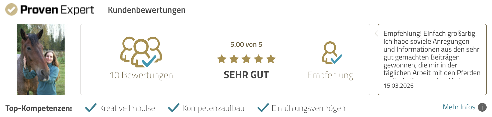 ProvenExpert 100% Empfehlung