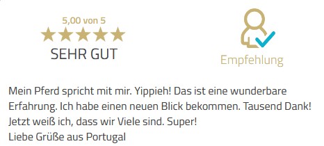 Feedback Liebe der Pferde