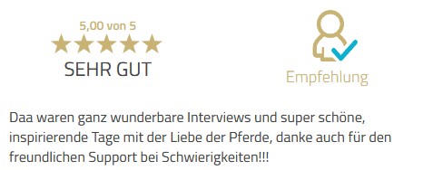 Feedback Liebe der Pferde