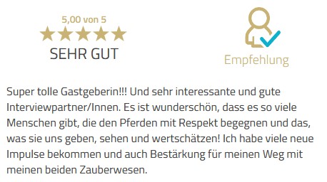Feedback Liebe der Pferde