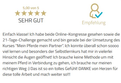 Feedback Liebe der Pferde