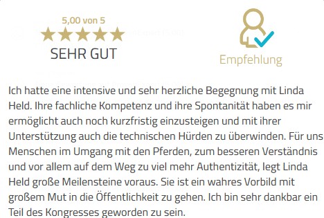 Feedback Liebe der Pferde