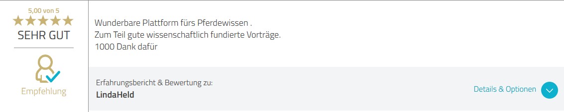 Feedback Liebe der Pferde