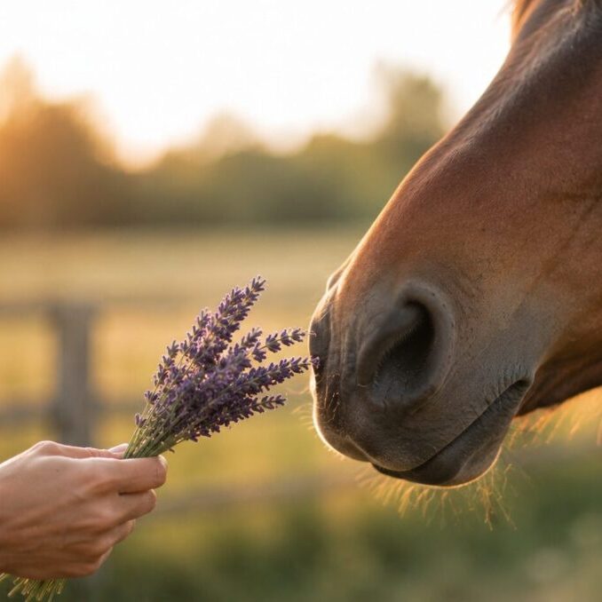 Lavendel_Pferd Aromatherapie mit Lavendel und Pferden